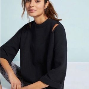 Varley Ribbed Jenny Cutout Sweatshirt M